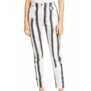 ECKHAUS LATTA - EL Hand Sprayed High Waist Jeans